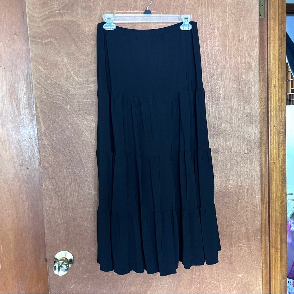 Jason Maxwell Black Maxi Skirt L